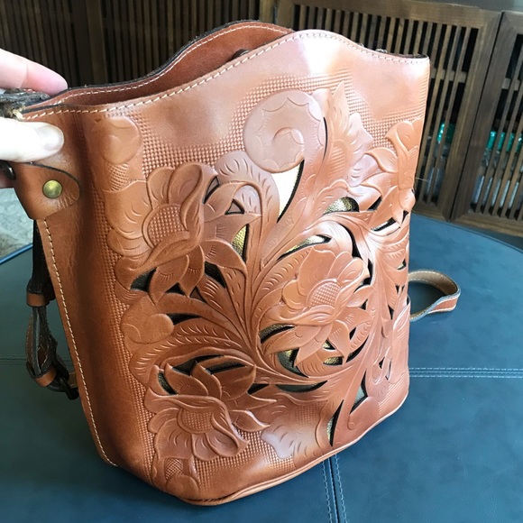 Patricia Nash Bags Patricia Nash Lavello Bucket Bag Cutout Poshmark